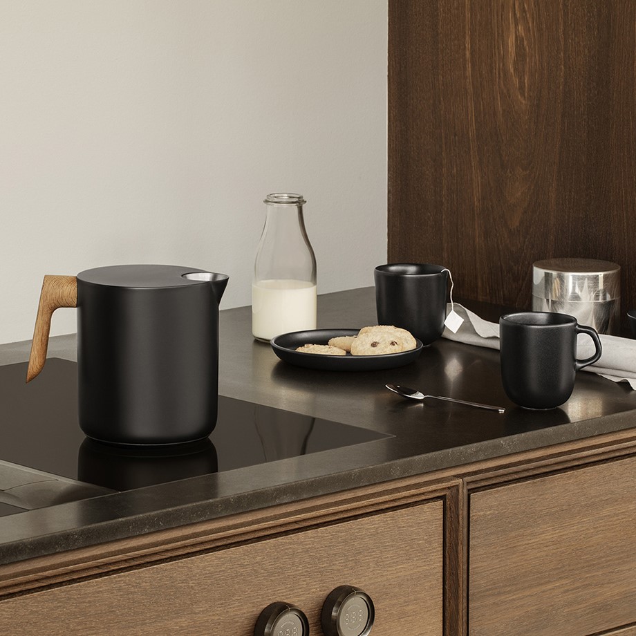 Tetasse NORDIC KITCHEN 400 ml, Schwarz, Steinzeug, Eva Solo