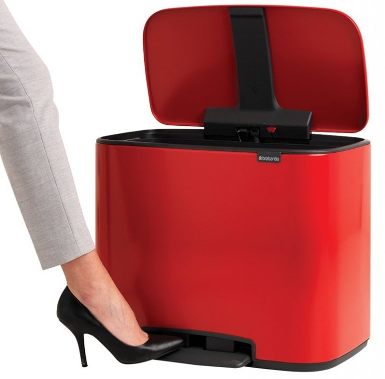 Treteimer BO 3 x 11 l, rot, Brabantia