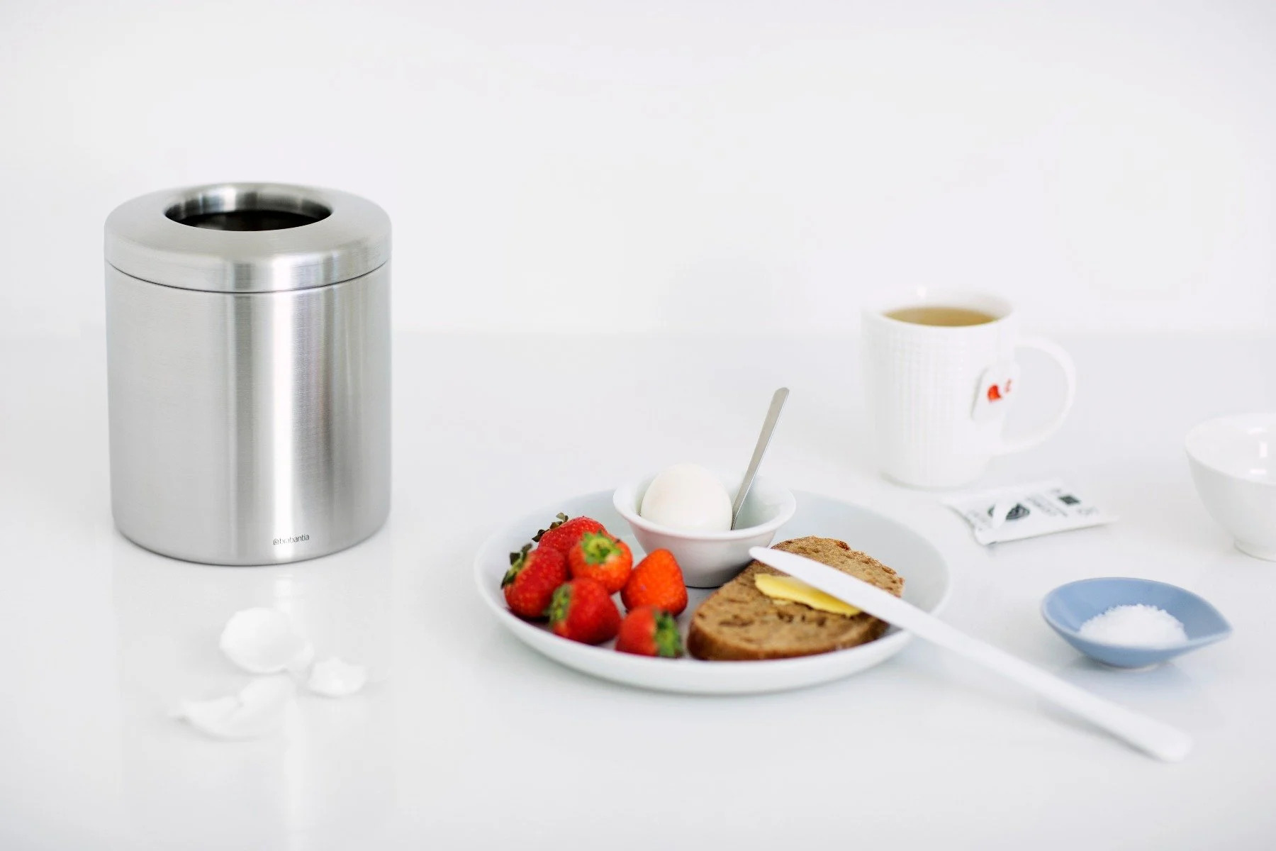 Tischmülleimer 2,3 l, Stahl matt, Brabantia