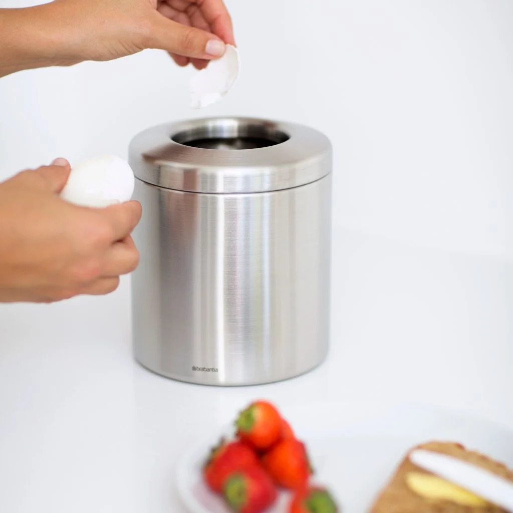 Tischmülleimer 2,3 l, Stahl matt, Brabantia