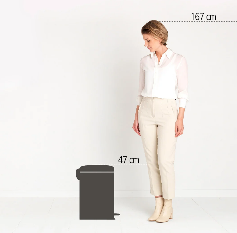 Treteimer NEWICON 20 l, mattschwarz, Brabantia