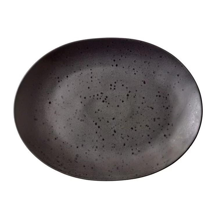Servierteller 30 cm, schwarz, Bitz