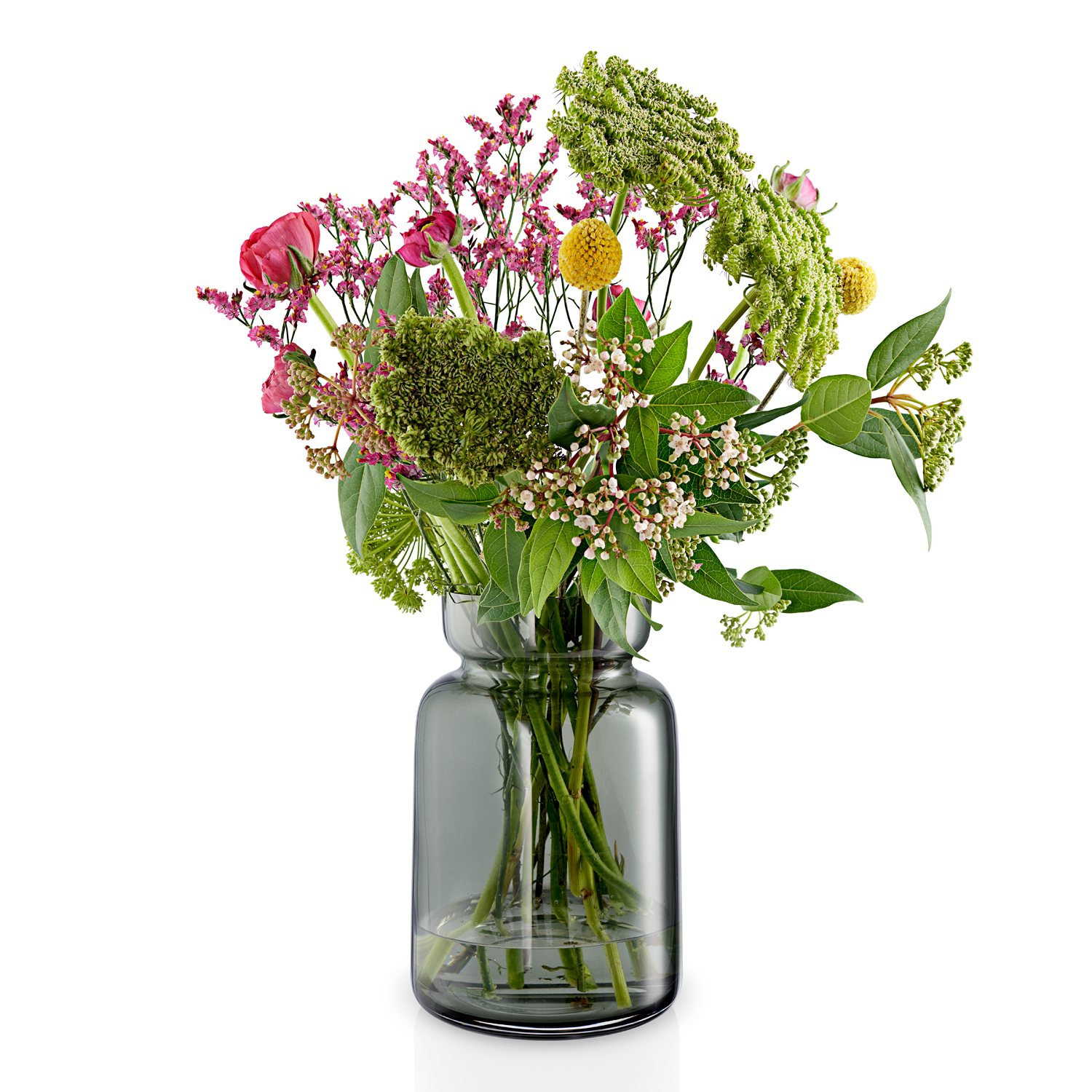Vase SILHOUETTE 18,5 cm, Rauchglas, Eva Solo