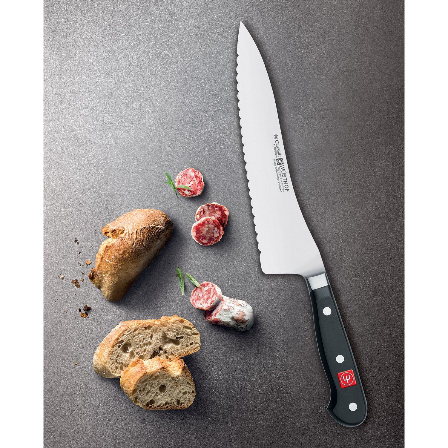 Brotmesser CLASSIC, mit Wellenklinge, Wüsthof