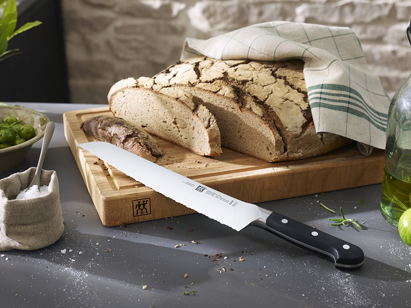 Schneidebrett 42 x 31 cm, braun, Bambus, Zwilling