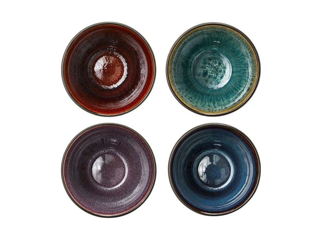 Thermobecher, 4er-Set, schwarz, Bitz