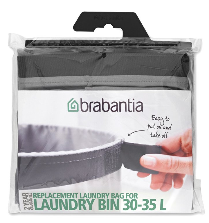 Wäschekorb-Sack Ersatz für BO Wäschebox 30-35 l, grau, Brabantia