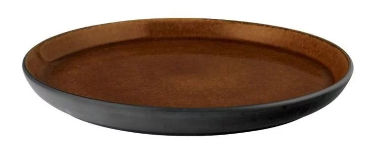 Dessertteller GASTRO 21 cm, schwarz/bernstein, Bitz