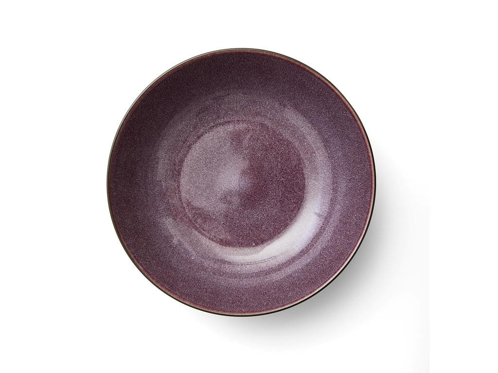 Salatschale 24 cm, schwarz/lila, Bitz