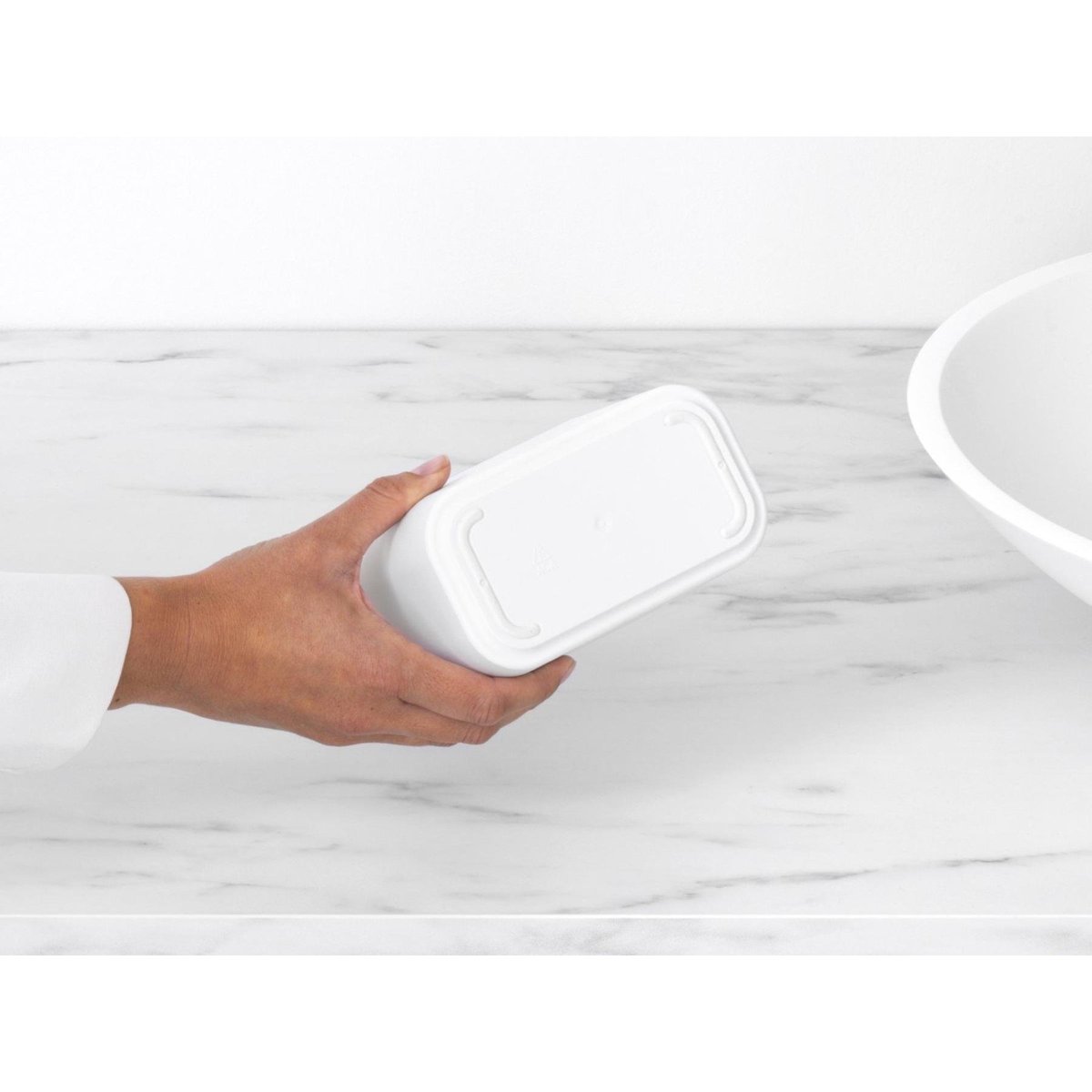 Badezimmer Mülleimer MINDSET, Mineral White, Brabantia