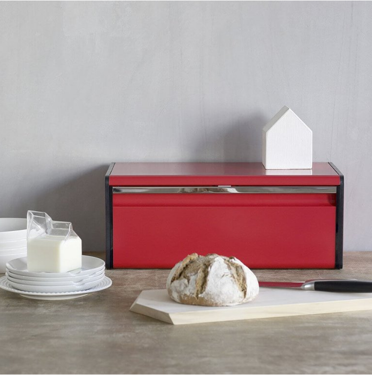 Klappbrotkasten FALL FRONT 46,5 cm, rot, Brabantia