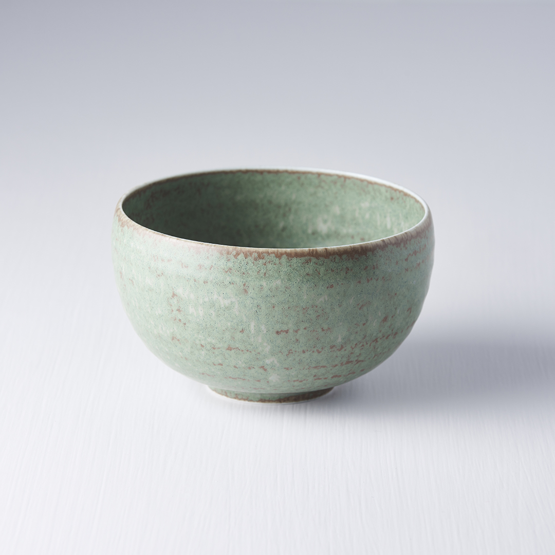 Schüssel GREEN FADE 13 cm, 500 ml, grün, keramik, MIJ