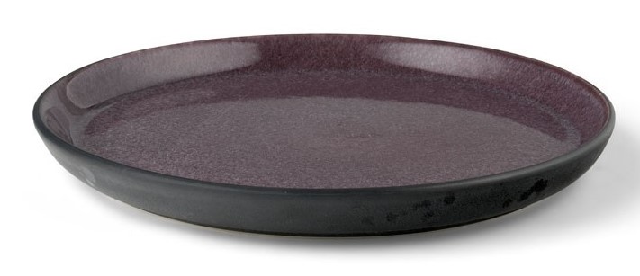 Dessertteller 21 cm, schwarz/lila, Bitz