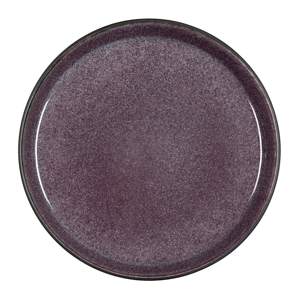 Dessertteller 21 cm, schwarz/lila, Bitz