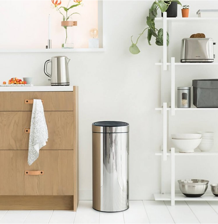 Touch Mülleimer TOUCH BIN NEW 30 l, Stahl glänzend, Brabantia