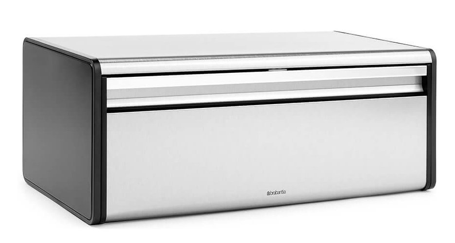 Klappbrotkasten FALL FRONT, Fingerprint Proof, Stahl matt, Brabantia