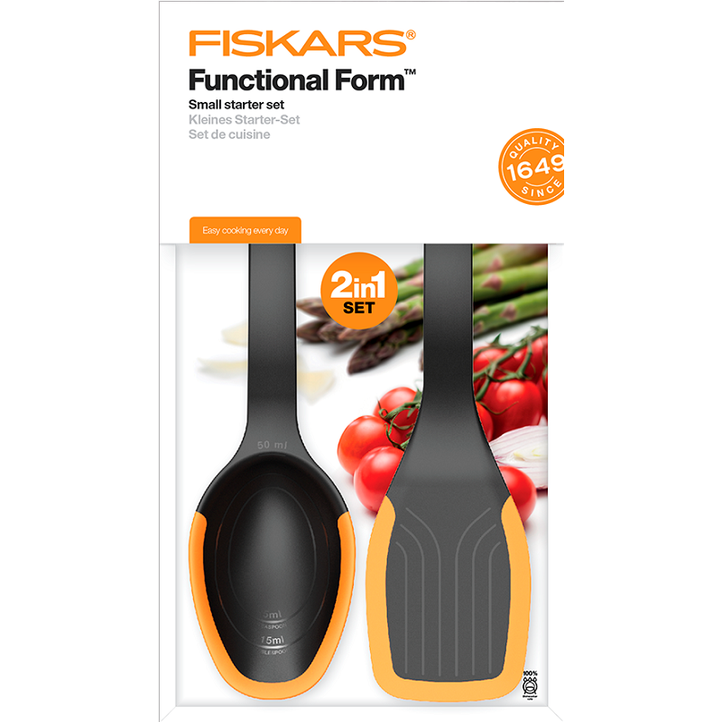 Kochlöffel und Kuchenwender FUNCTIONAL FORM Set, Fiskars