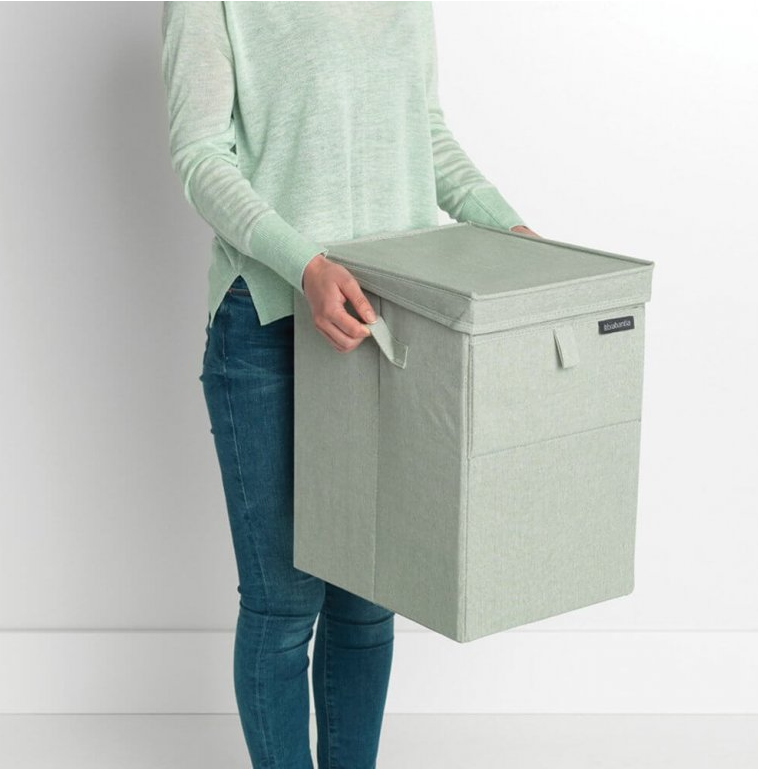 Wäschekorb 35 l, stapelbar, grün, Brabantia