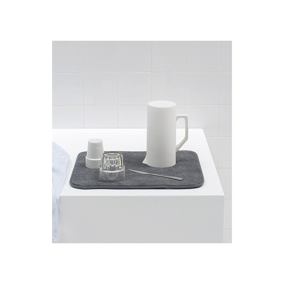 Abtropfmatte 40 x 47 cm, grau, Mikrofaser, Brabantia