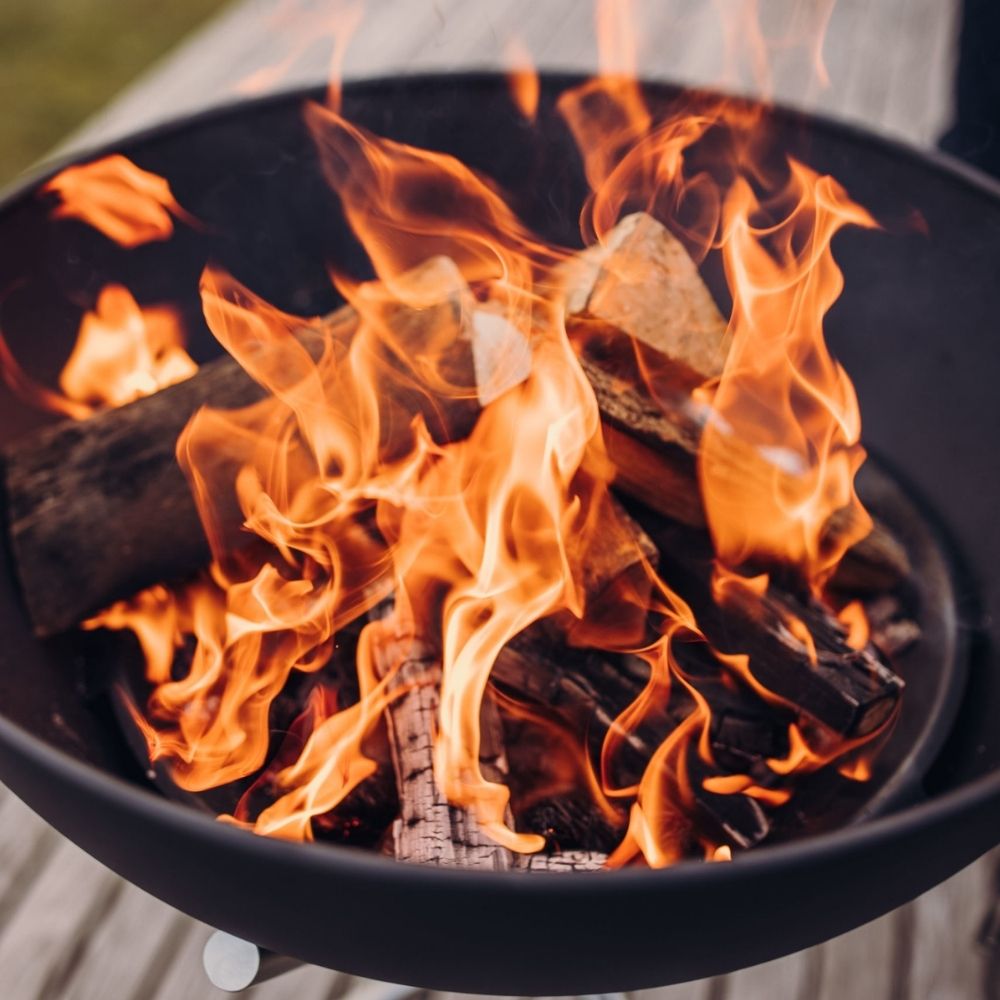 Feuerschale BOWL, mit Dreibein, Höfats