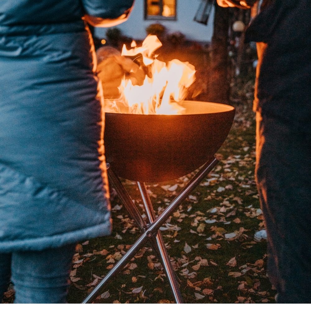 Feuerschale BOWL, mit Dreibein, Höfats