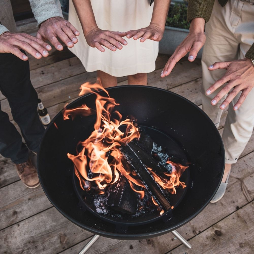 Feuerschale BOWL, mit Dreibein, Höfats