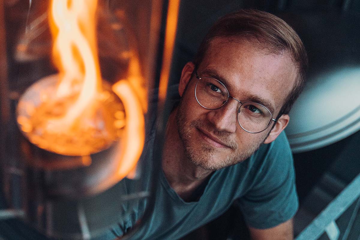Hänger Tischfeuer SPIN 120, Silber, Höfats