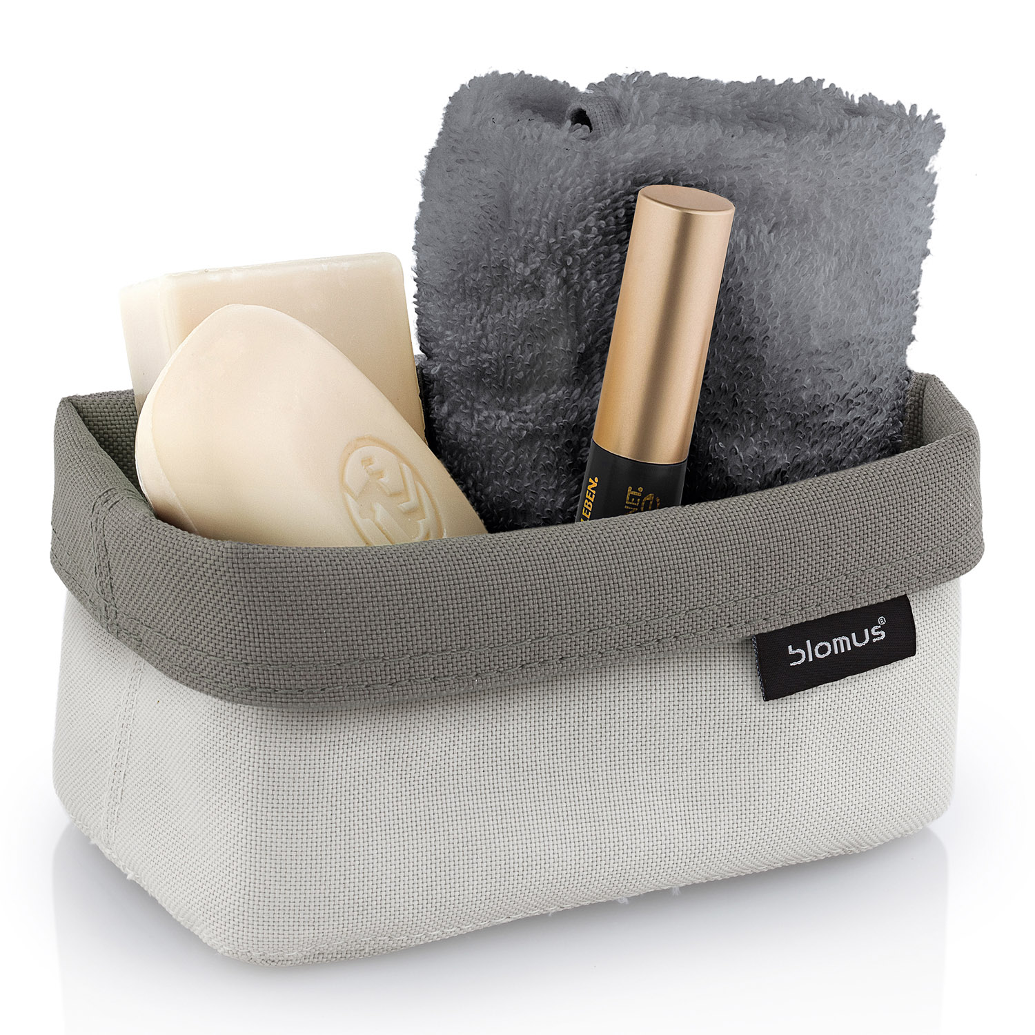 Wendekorb ARA 14 cm, beidseitig, sand/grau/braun, Blomus