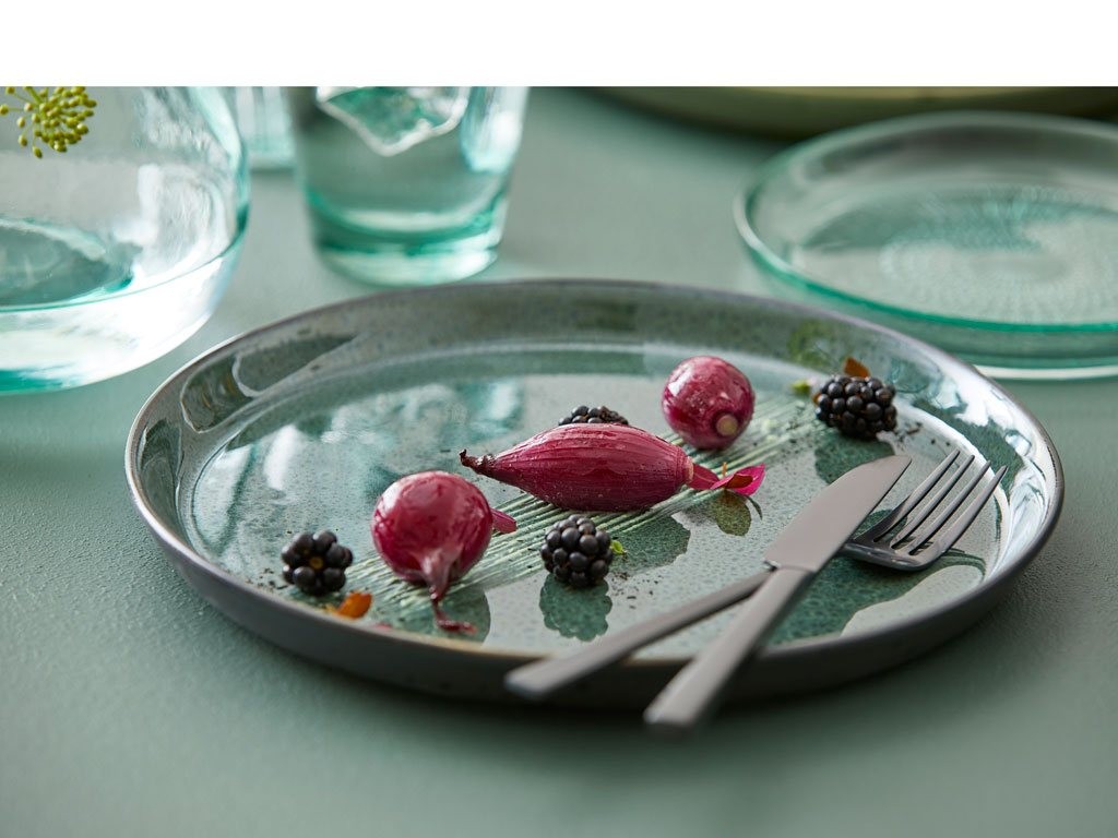 Besteckset 16-teilig, schwarz, Bitz
