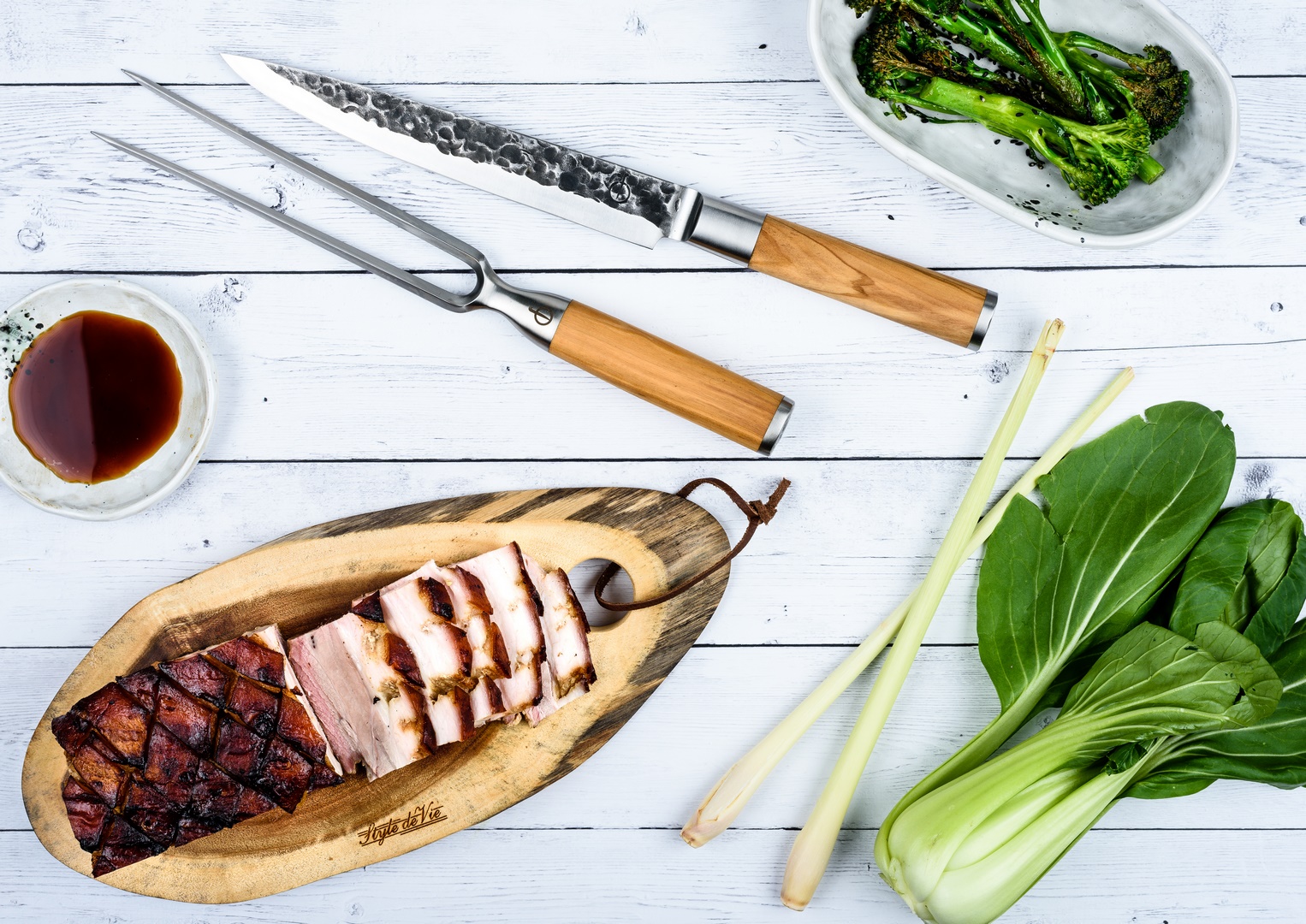 Filetiermesser OLIVE 20,5 cm, Olivenholz-Griff, Forged