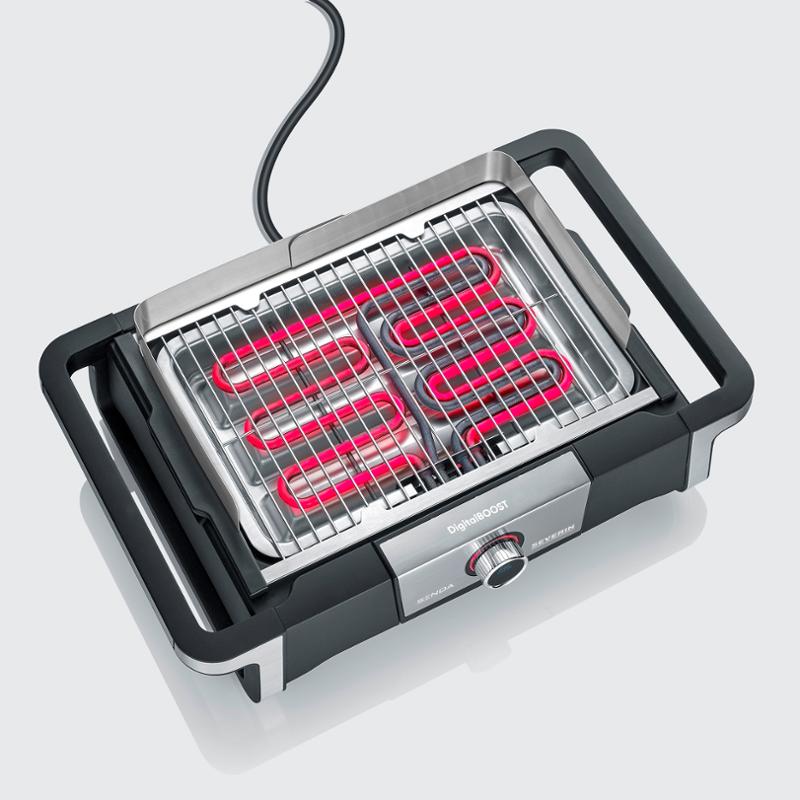 Elektro Tischgrill PG 8114 SENOA DIGITAL BOOST, 3000 W, Severin