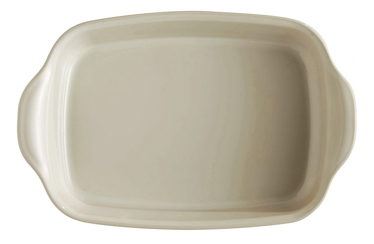 Auflaufform 29 x 19 cm, Creme, Ton, Emile Henry