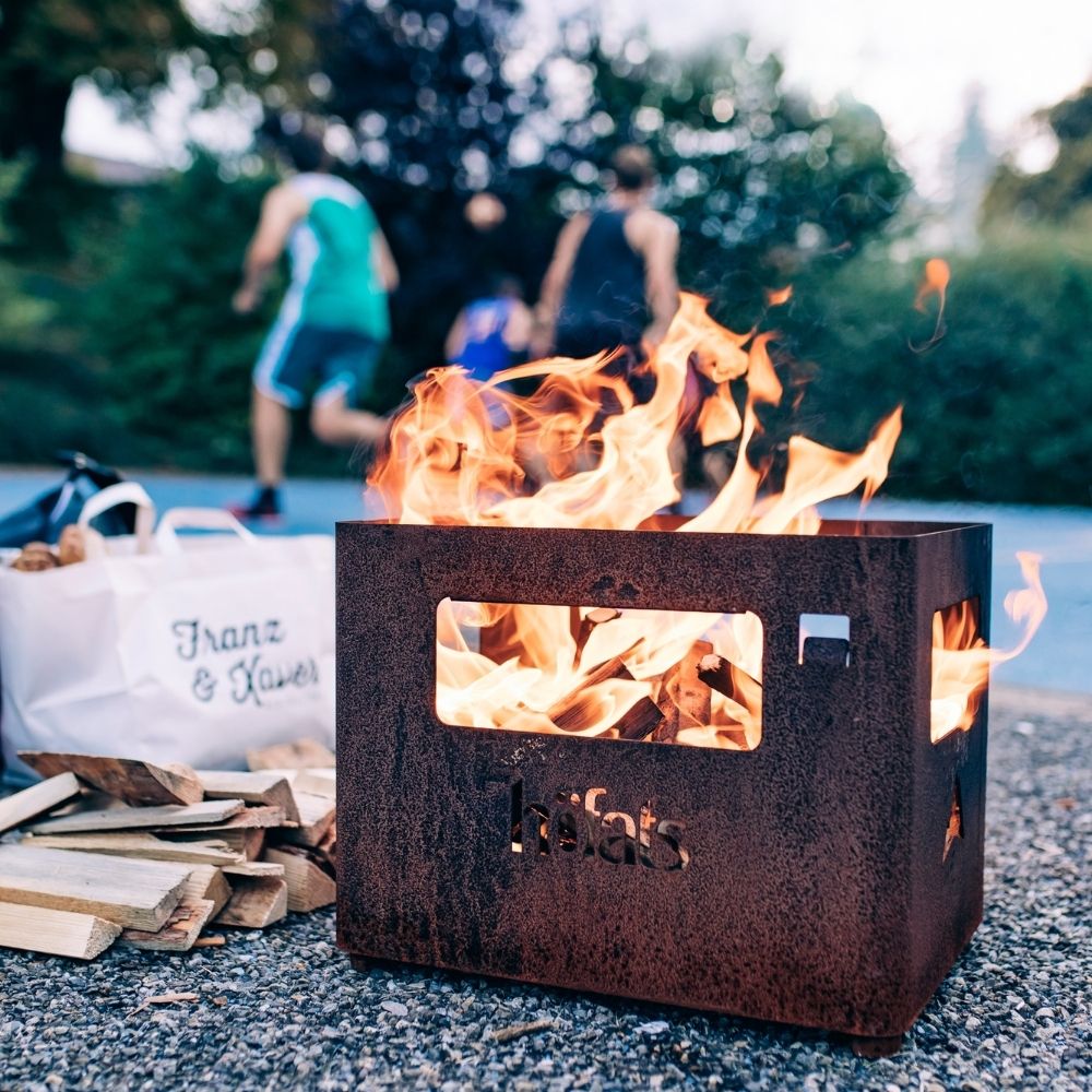 Feuerkorb und Getränkekiste 2in1 BEER BOX 38 × 28 × 30 cm, Höfats