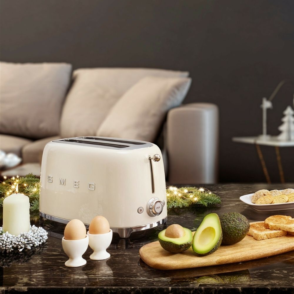 Toaster TSF01CREU, 2 Scheiben, Creme, Smeg