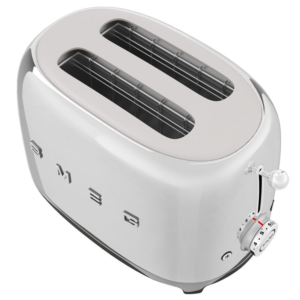 Toaster TSF01SSEU, 2 Scheiben, Chrom, Smeg