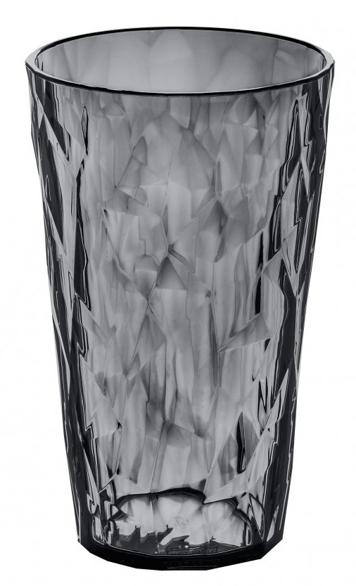 Longdrinkglas Kunststoff CLUB L, 400 ml, grau transparent, Koziol