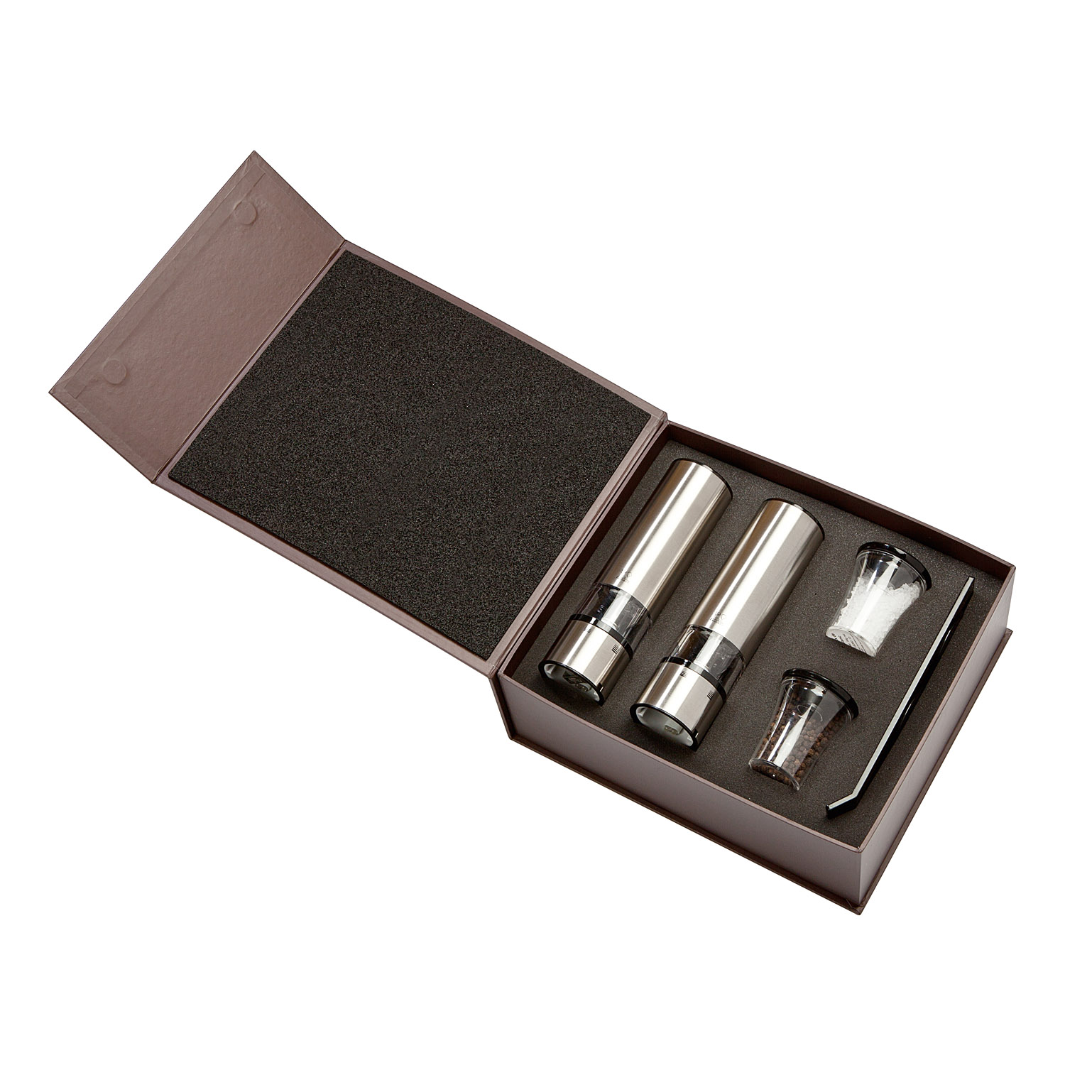 Salz- und Pfeffermühle Set elektrisch ELIS SENSE DUO, 2er-Set, mit Ständer, Peugeot