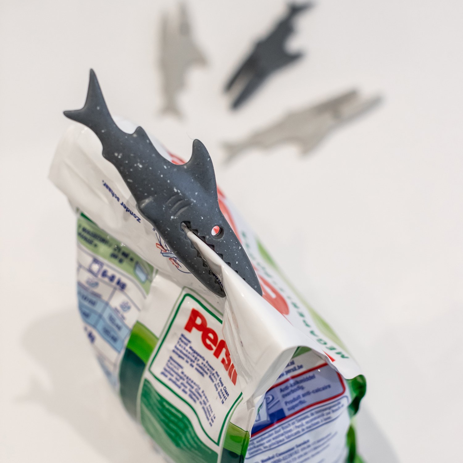 Beutelklammer SHARKY, 20er-Set, weiß, Koziol