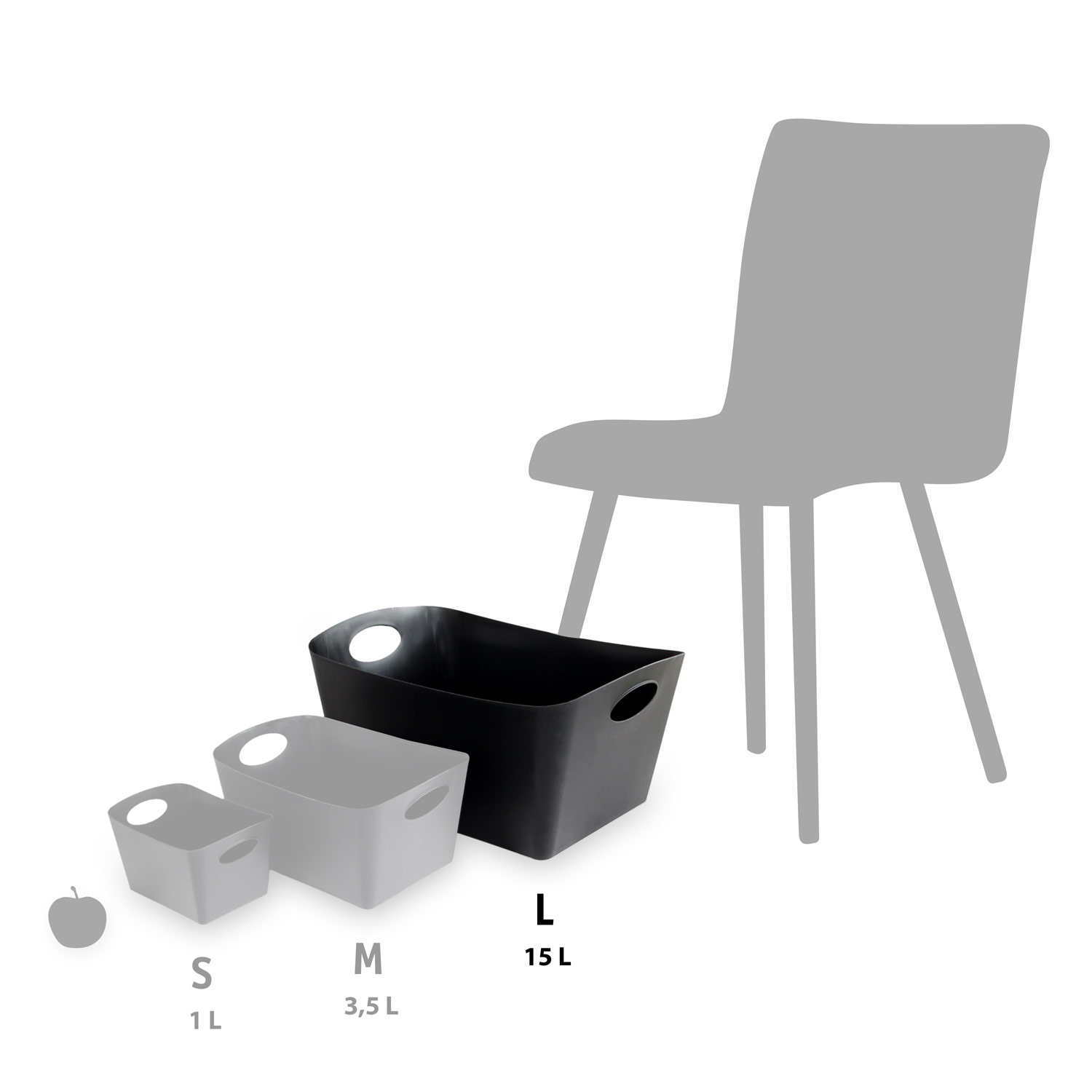 Aufbewahrungsbox BOXXX L 15 l, weiß, Koziol