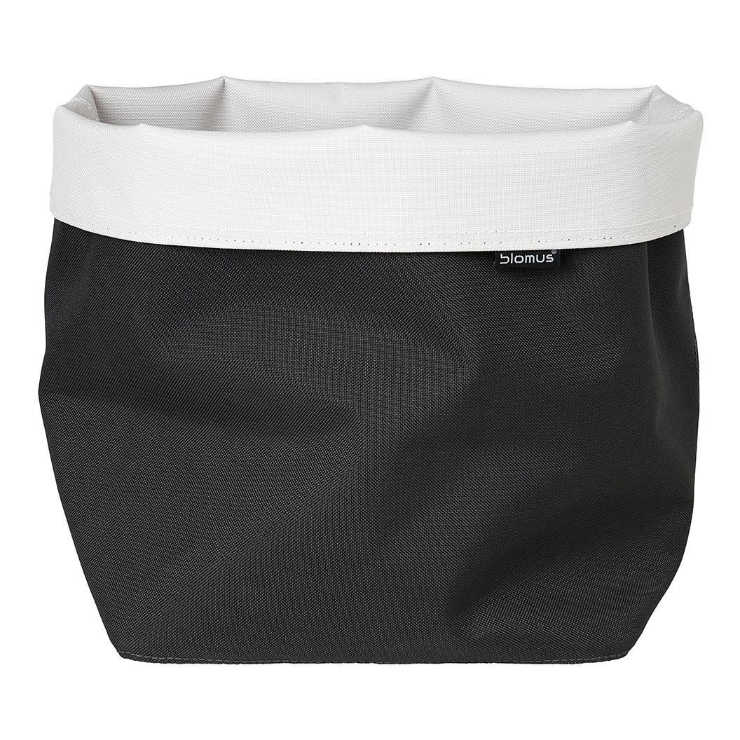 Aufbewahrungskorb ARA 26 cm, beidseitig, anthrazit/weiß, Blomus