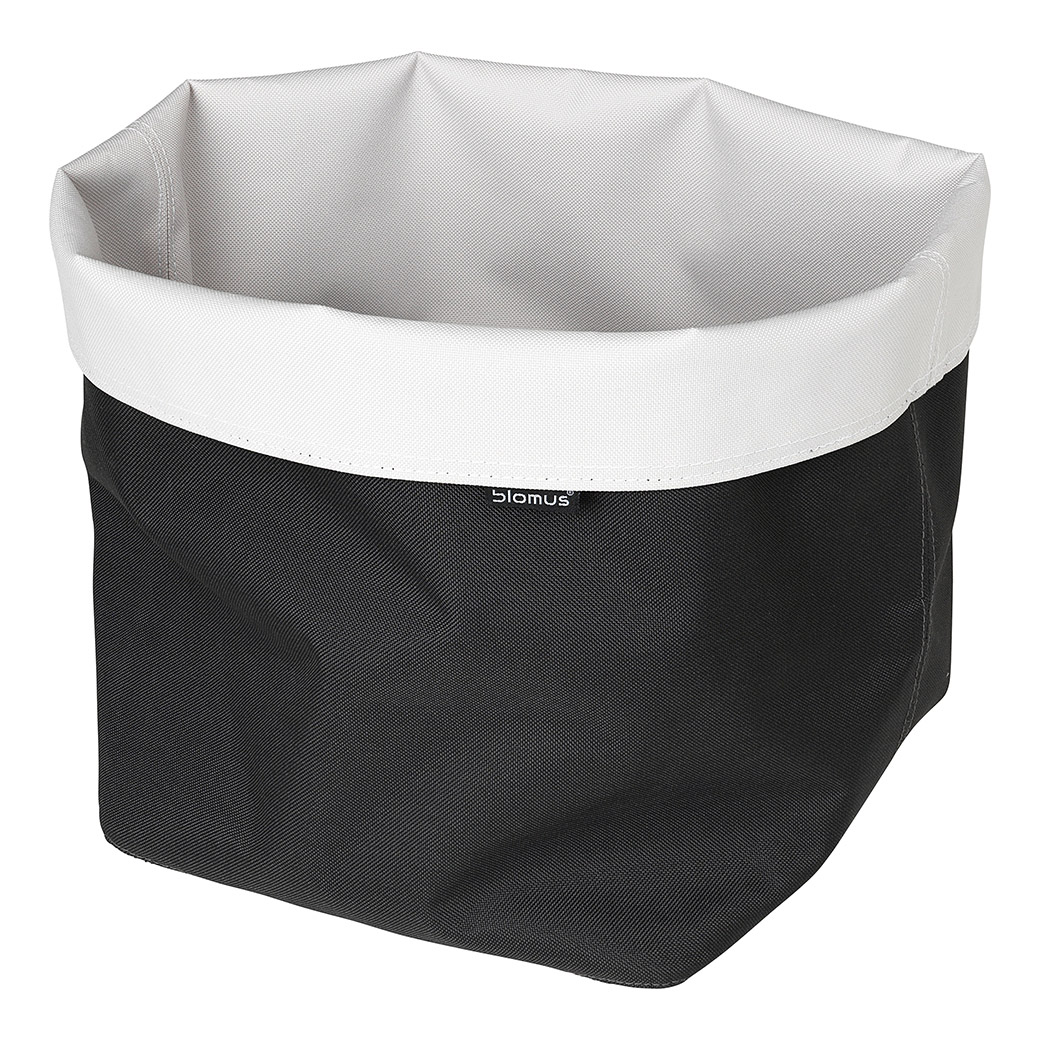 Aufbewahrungskorb ARA 26 cm, beidseitig, anthrazit/weiß, Blomus