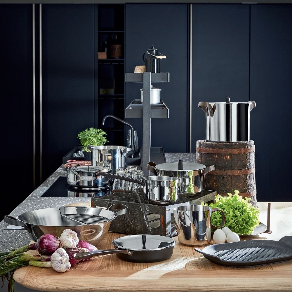 Topfset EDO, 7-teilig, Edelstahl, Alessi