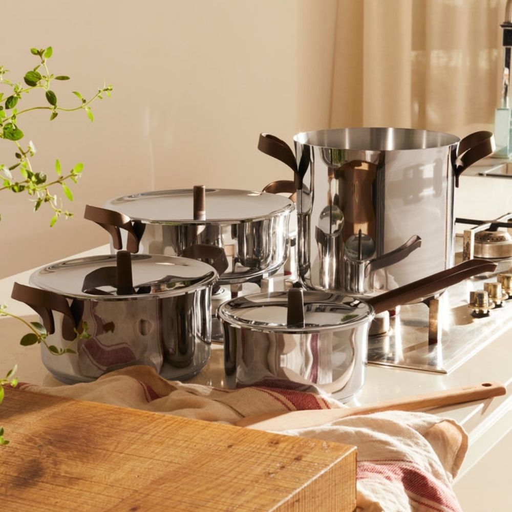 Topfset EDO, 7-teilig, Edelstahl, Alessi