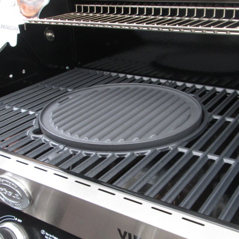 Grillplatte VARIO 30 cm, beidseitig, Gusseisen, Rösle