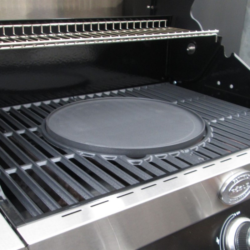 Grillplatte VARIO 30 cm, beidseitig, Gusseisen, Rösle