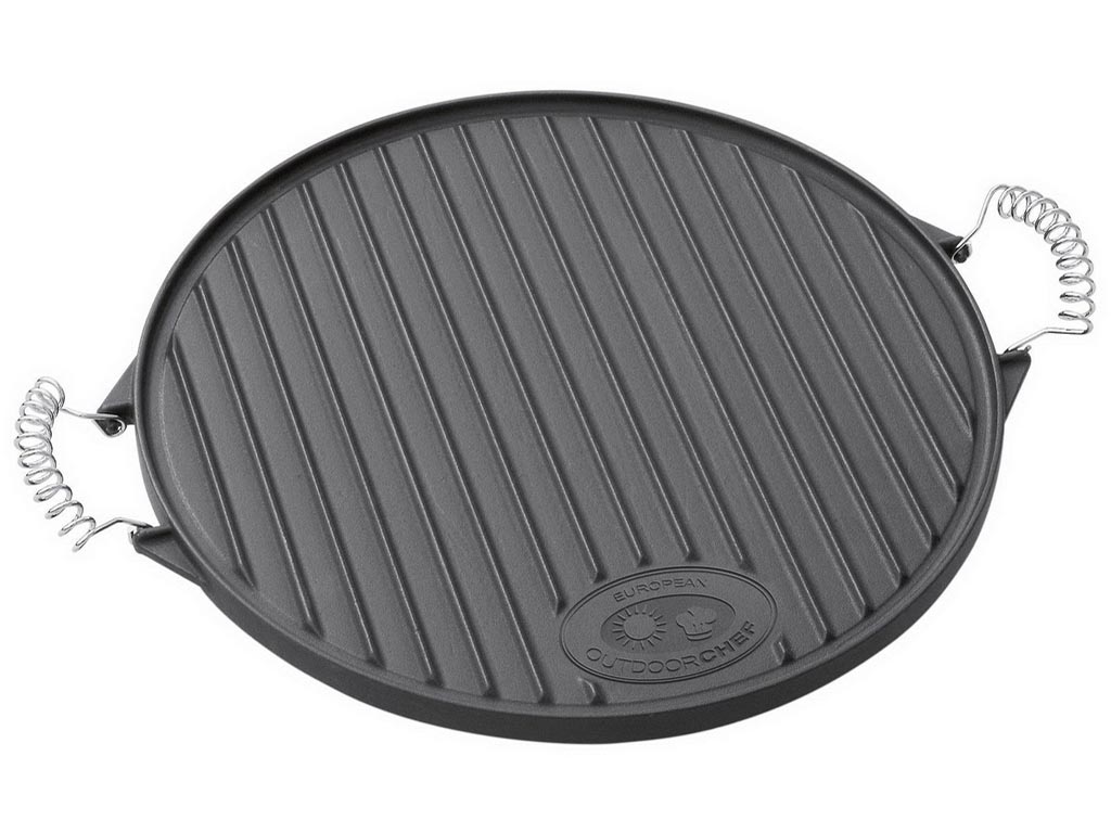 Outdoor Grillplatte DIAMOND 420 33 cm, Gusseisen, Outdoorchef