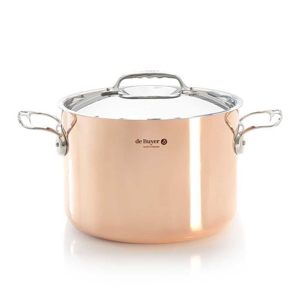 Topf PRIMA MATERA 24 cm, 7,5 l, für Induktion, Kupfer, de Buyer