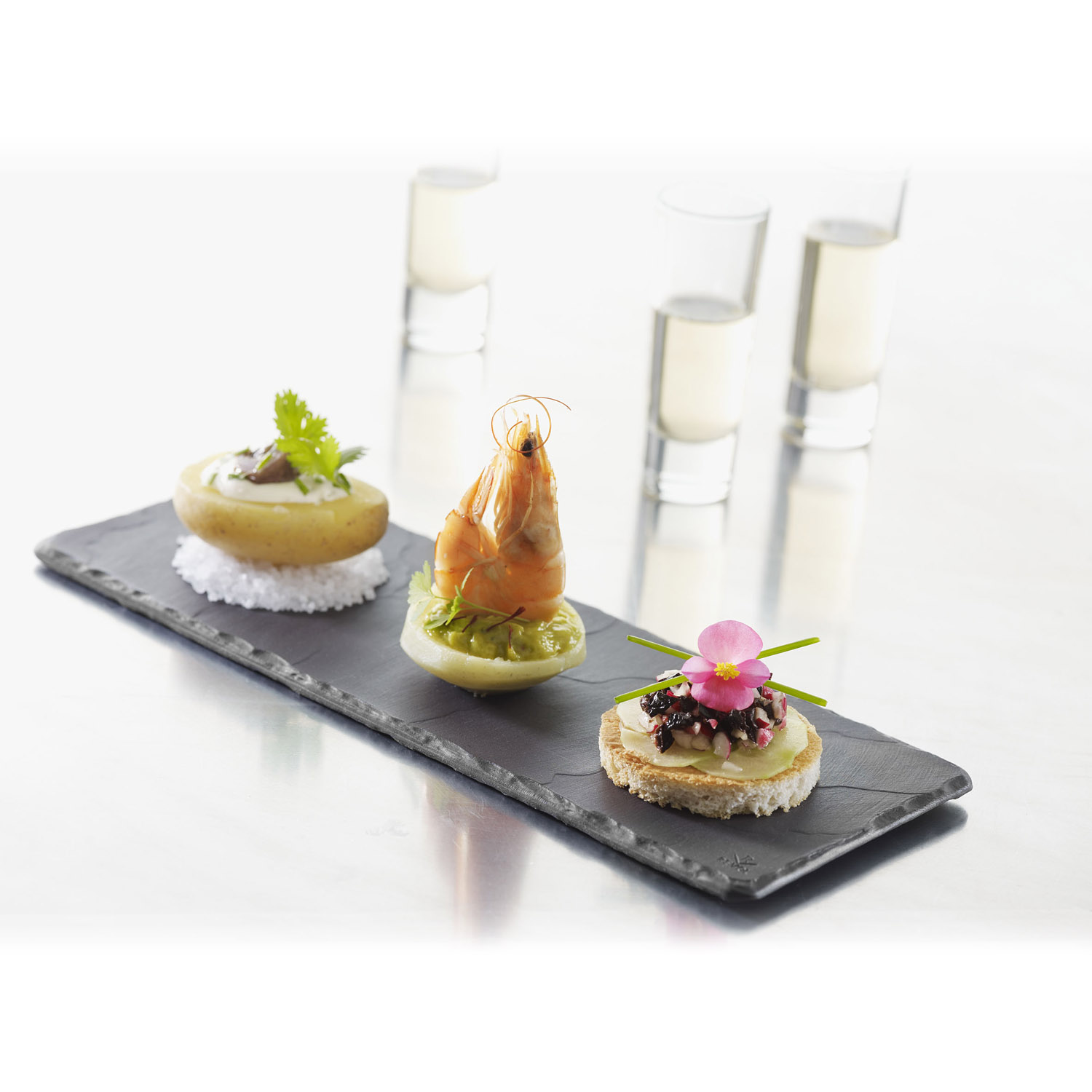 Tapas Teller BASALT 30 x 11 cm, Slate-Effect, Keramik, REVOL