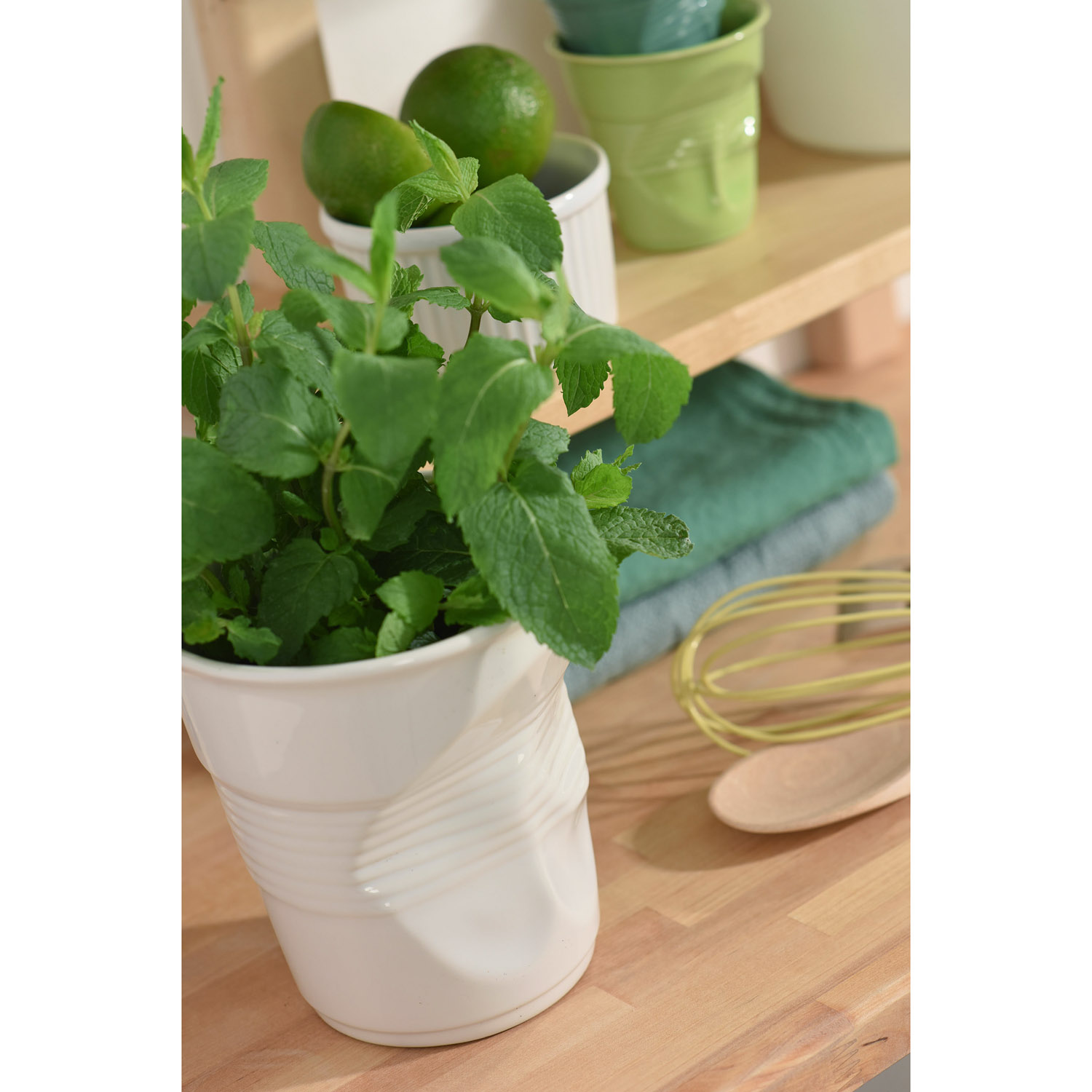 Utensilienhalter FROISSÉS 1 l, weiß, Porzellan, REVOL