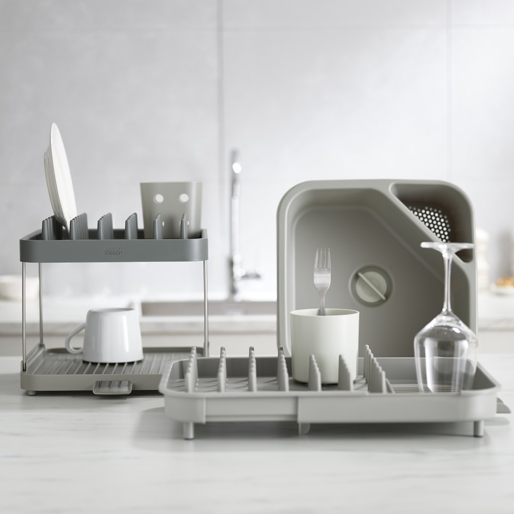 Abtropfgestell DUO, grau, Joseph Joseph
